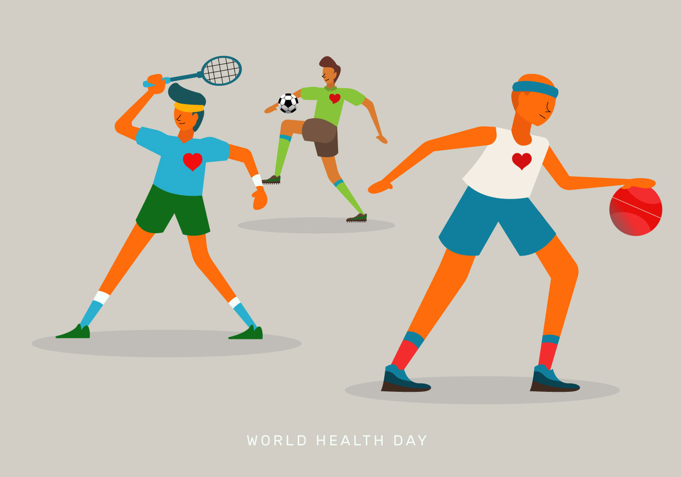 人们在世界卫生日做运动插图0