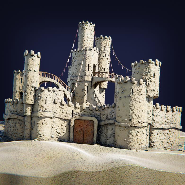 沙漠城堡3d模型0