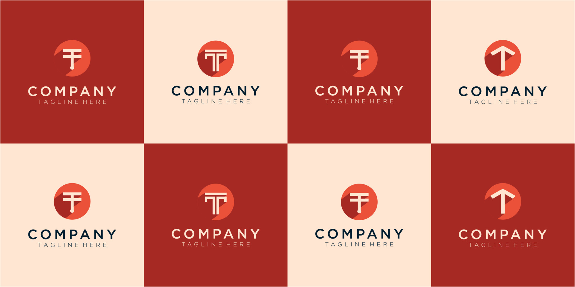 创意字母T设计logo0
