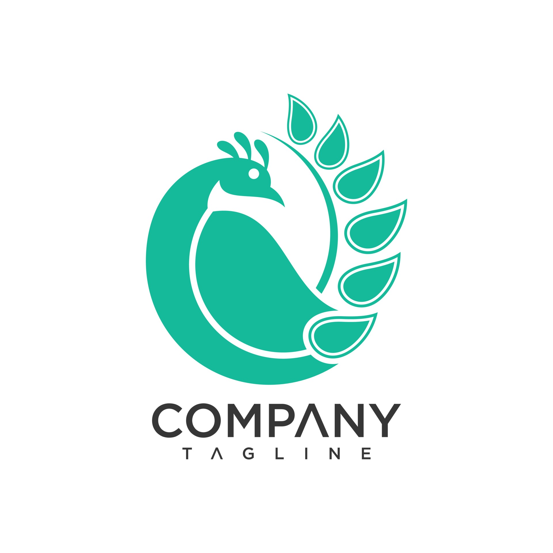 孔雀绿色标志logo0