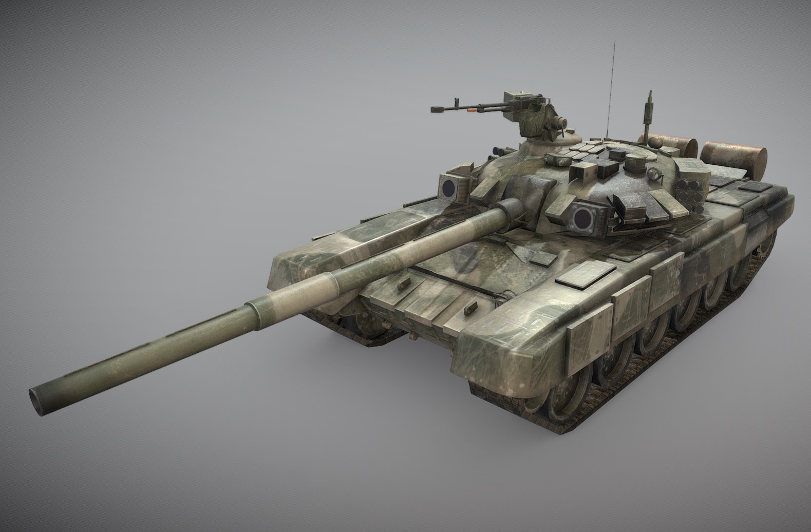 T90坦克3d模型0