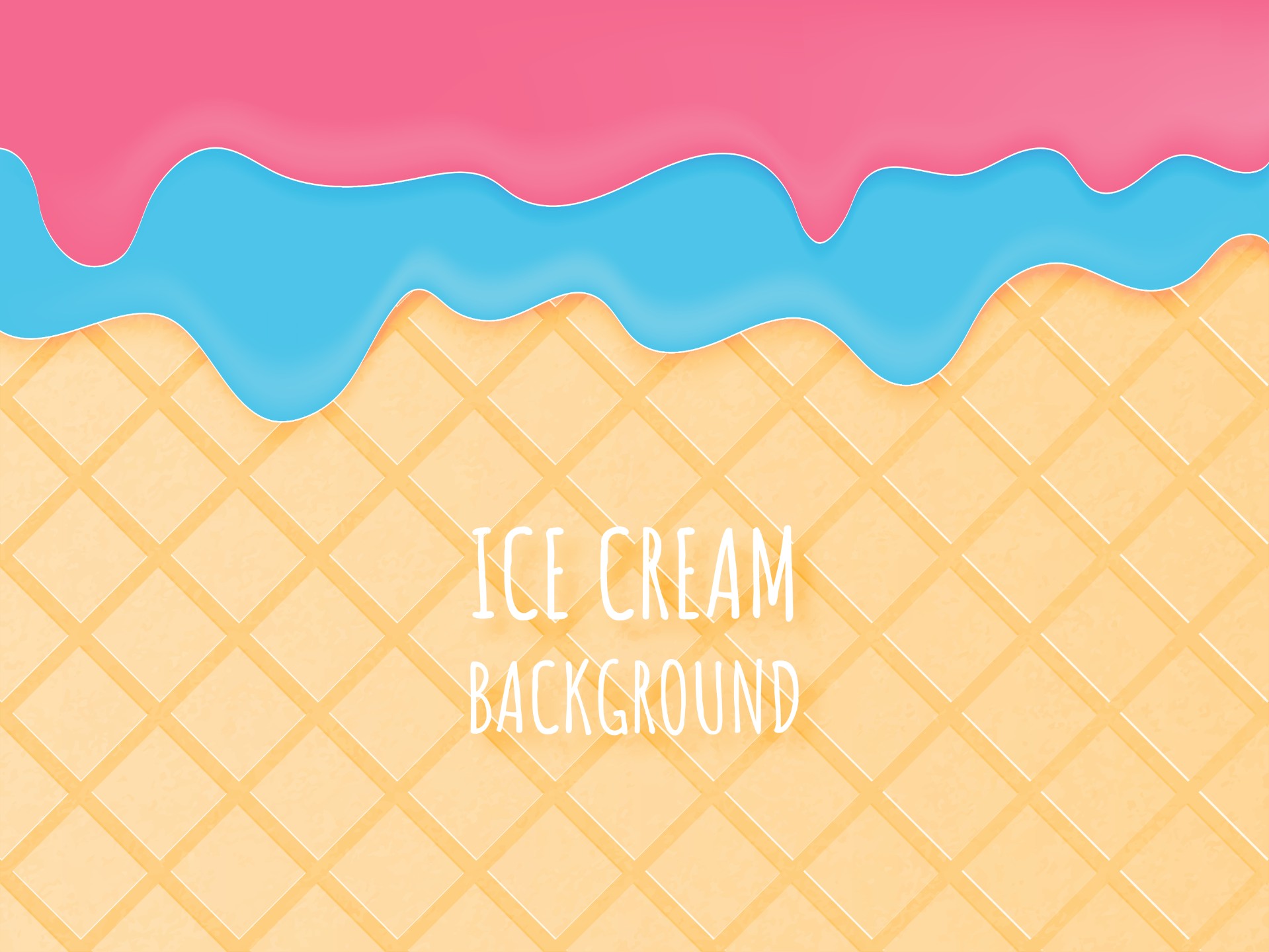冰淇淋蛋筒图案纹理插图0