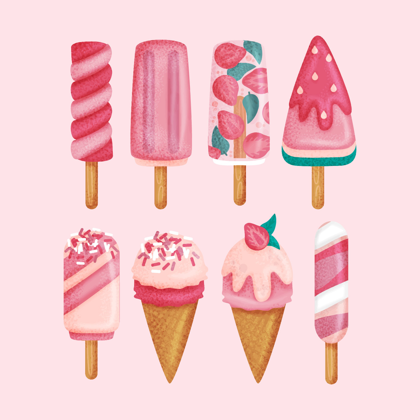 水果味的冰淇淋插图0