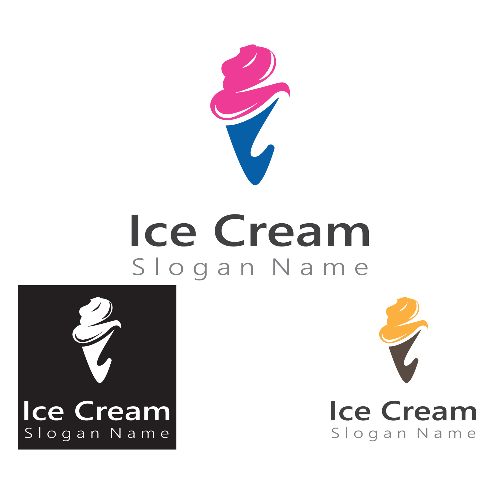 冰淇淋艺术创意logo0