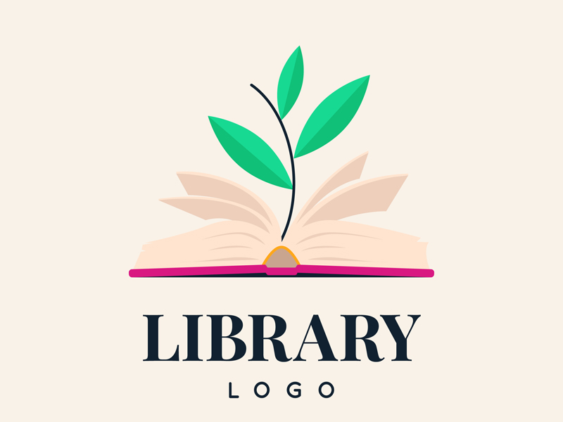 城市图书馆logo设计0