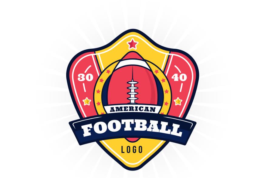 美式橄榄球logo标志0