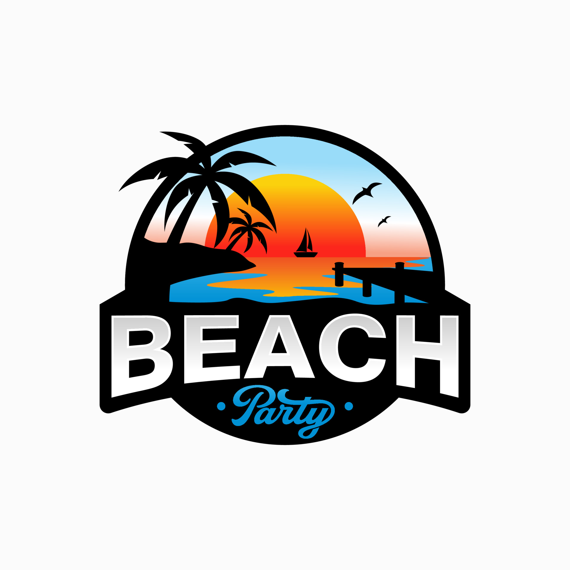 夏季海滩标志logo0