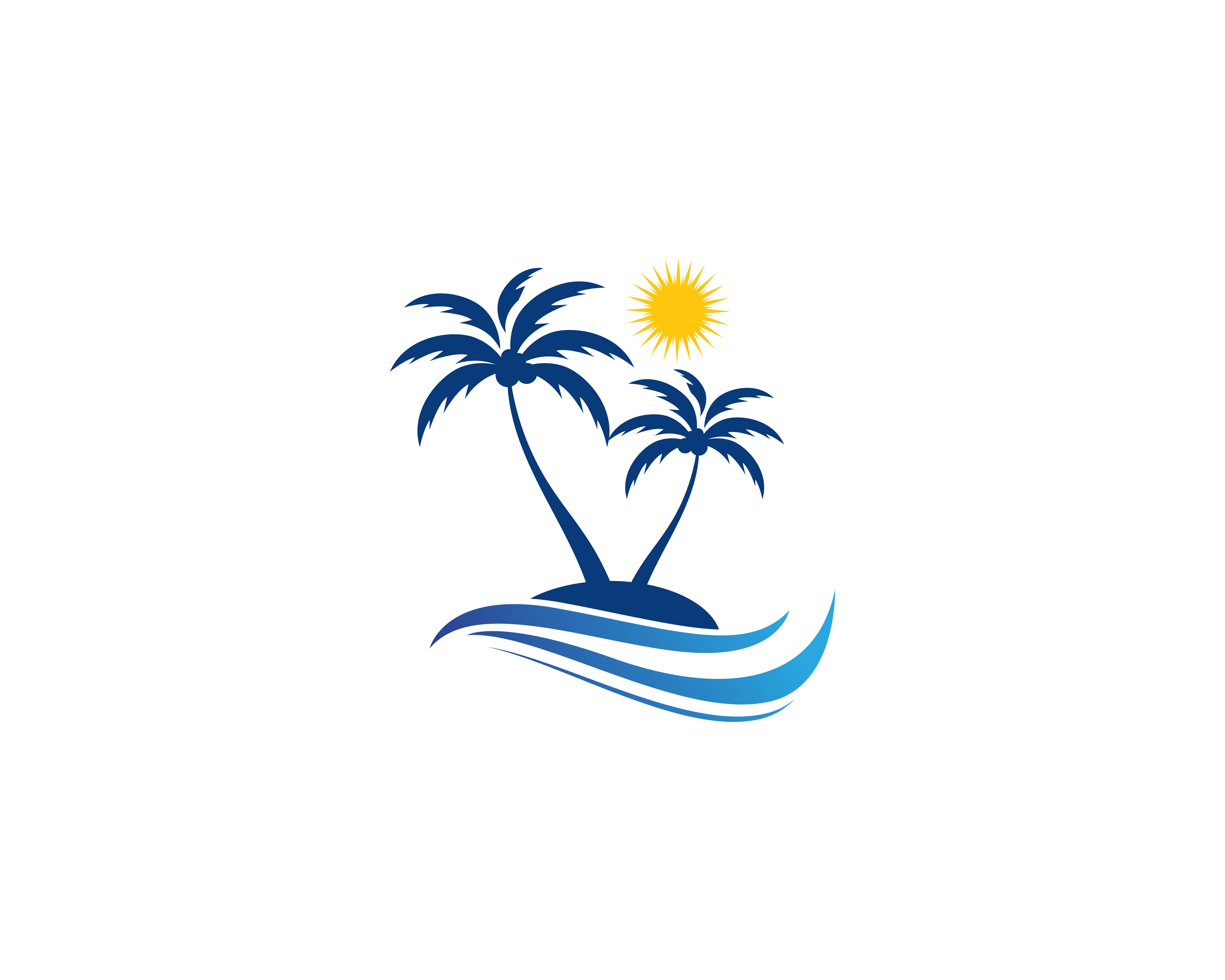 棕榈树夏季标志logo0