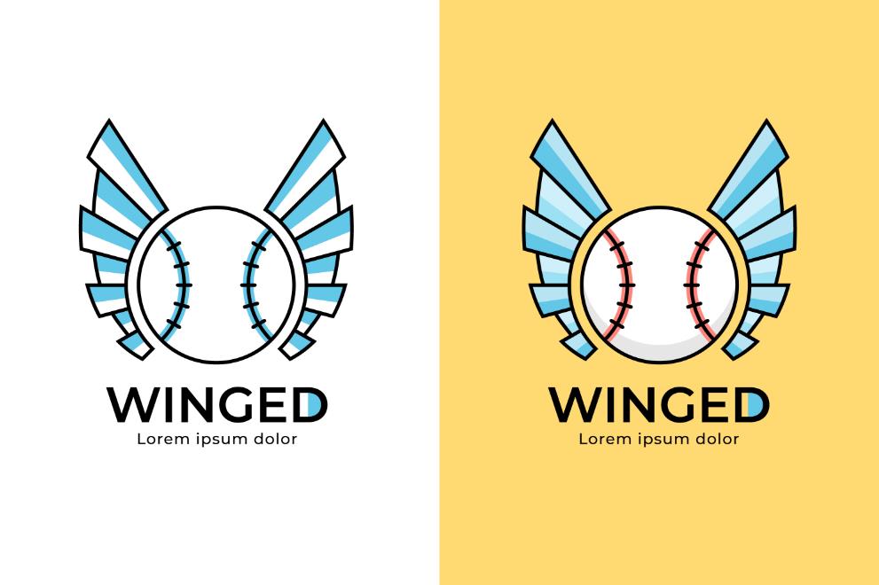 运动棒球logo设计0