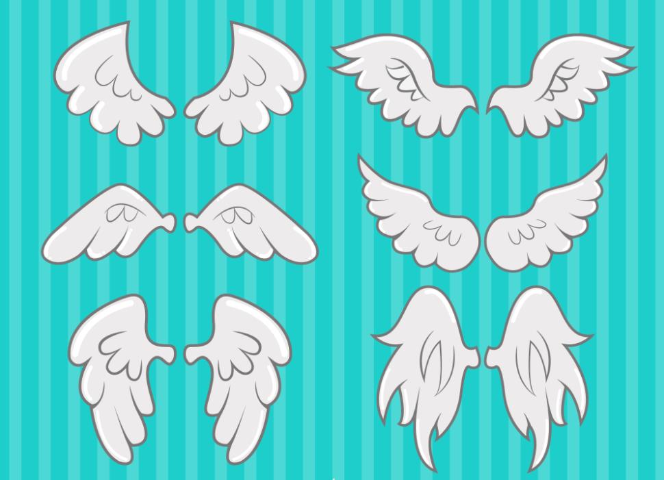 天使的白色翅膀图标0