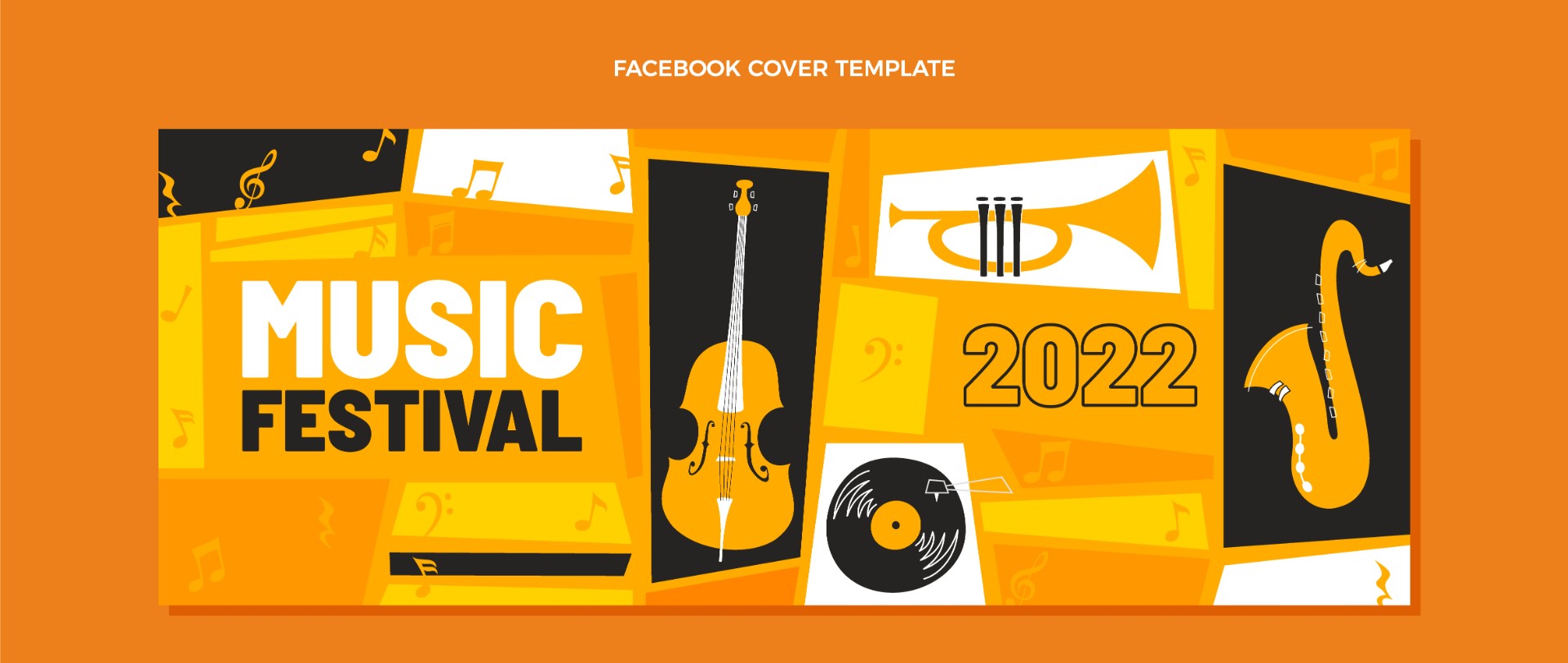音乐节脸书封面模板0