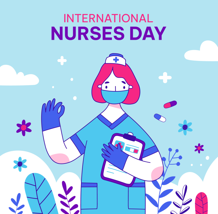 512国际护士节医院护士插画0