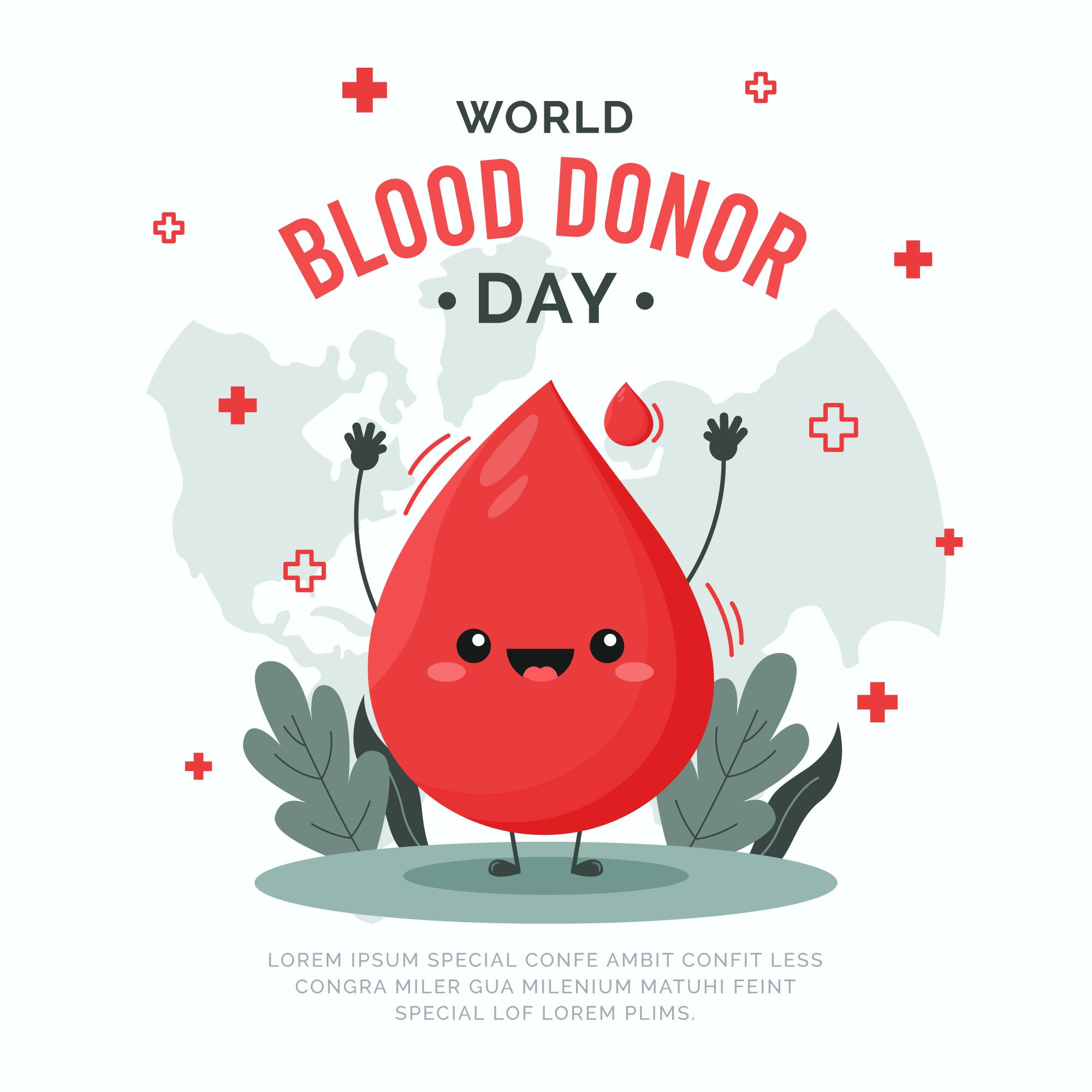 2022年世界献血者日主题插画0