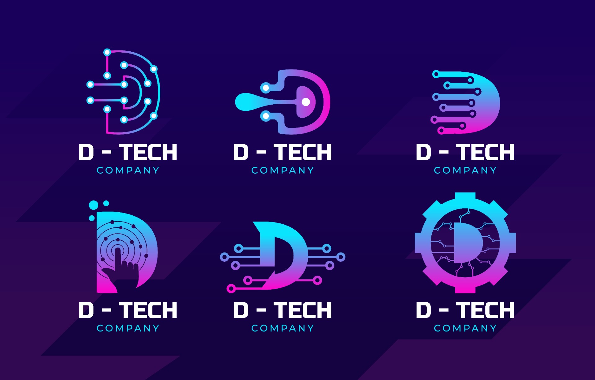 字母d商业技术标志logo0