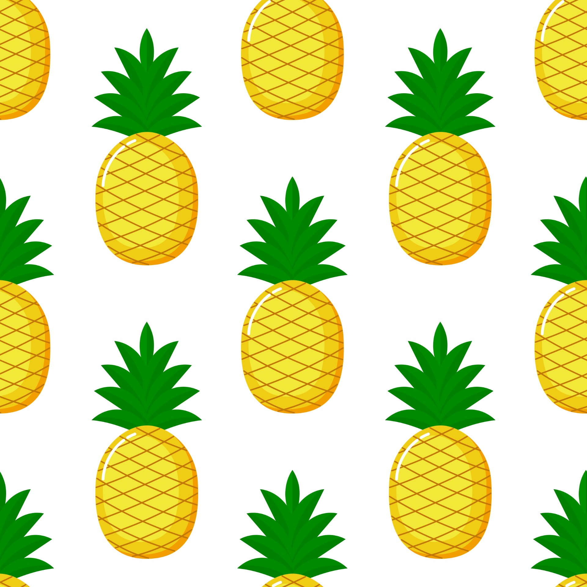菠萝图案背景插图0