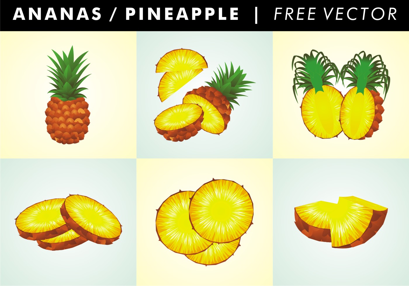 六种水果菠萝图标0