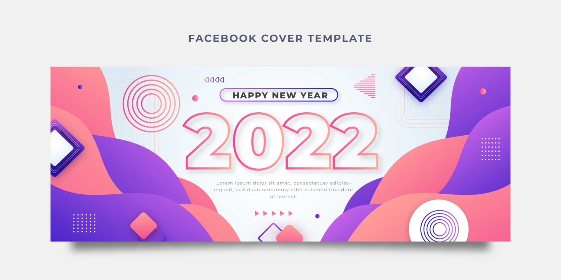 2022新年社交媒体封面模板0
