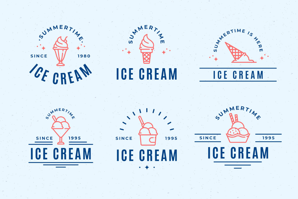 冰淇淋logo设计图片0