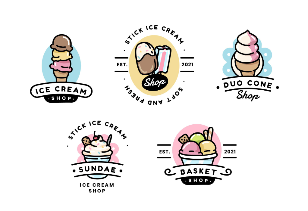卡通冰淇淋logo标志0