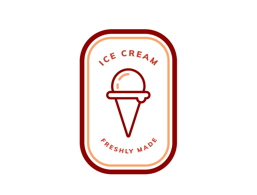 冰淇淋品牌logo设计0