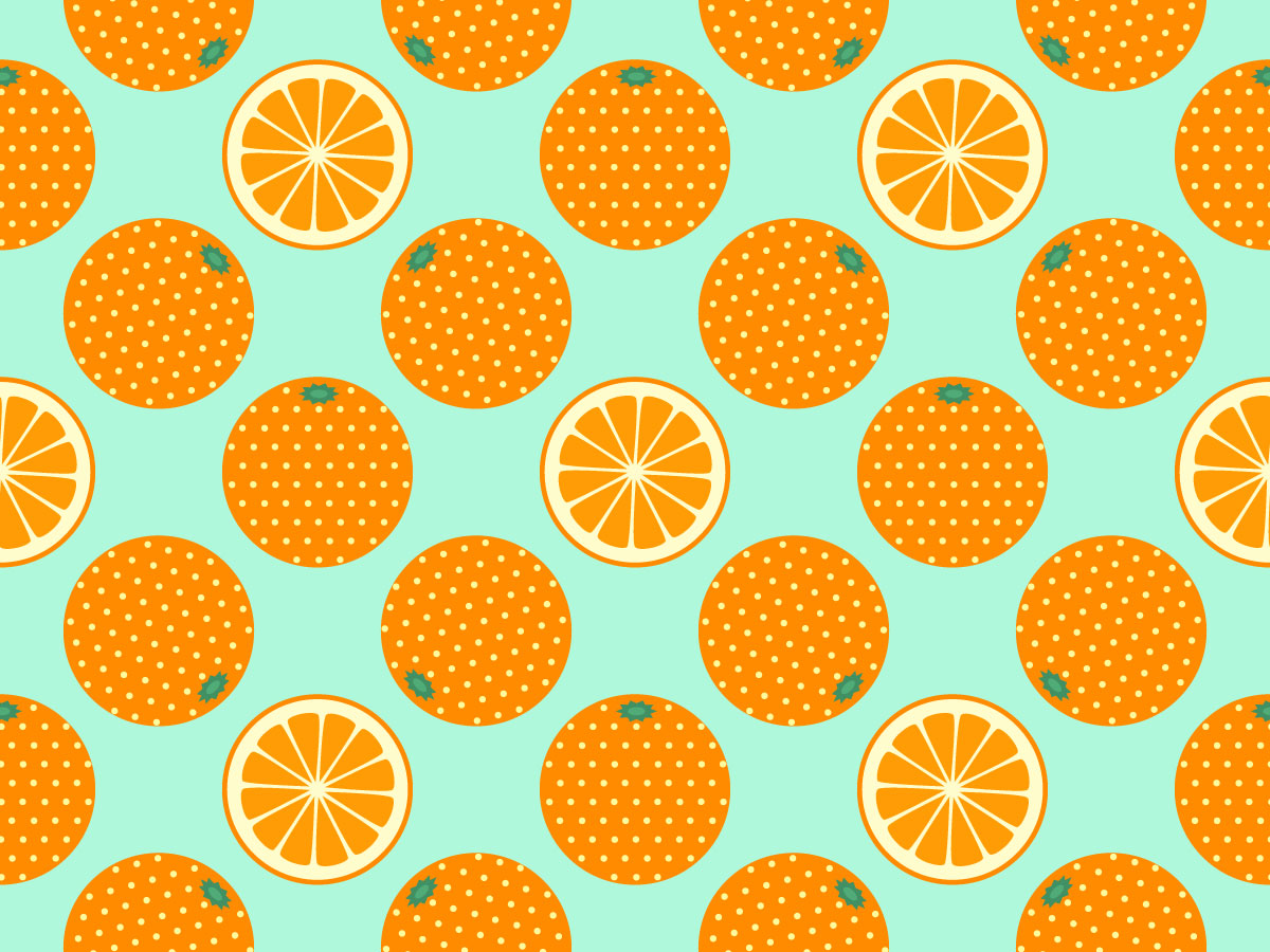 橙子图案背景插图0