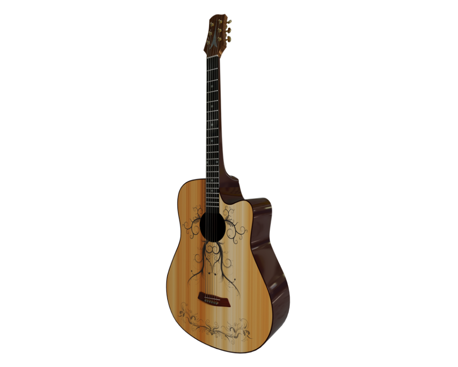 木质吉他3d模型0