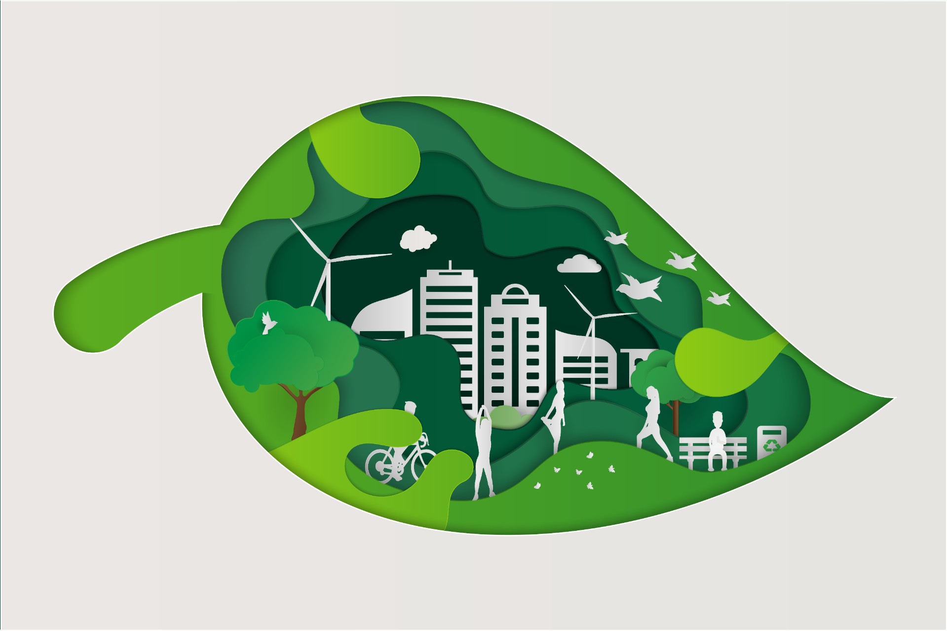 世界环境日绿色都市概念插图0