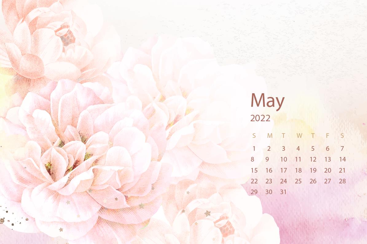 2022年5月日历电脑桌面壁纸