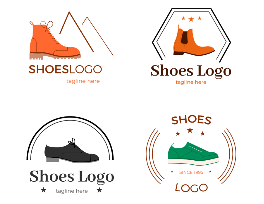鞋店创意logo标志设计0