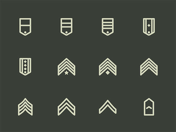 军队徽章元素图标0