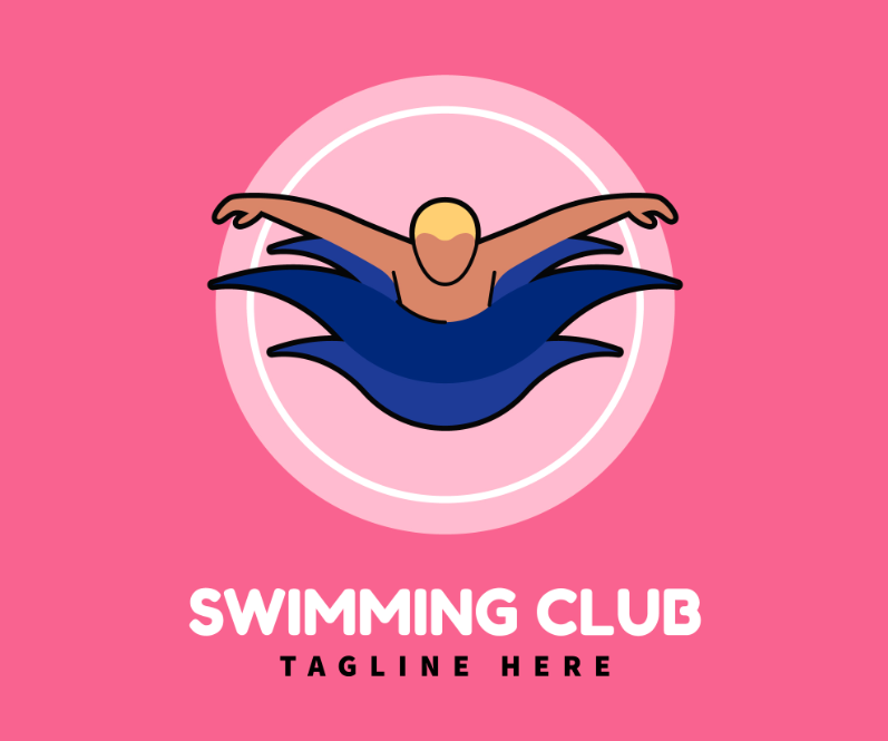 健身游泳俱乐部logo设计0