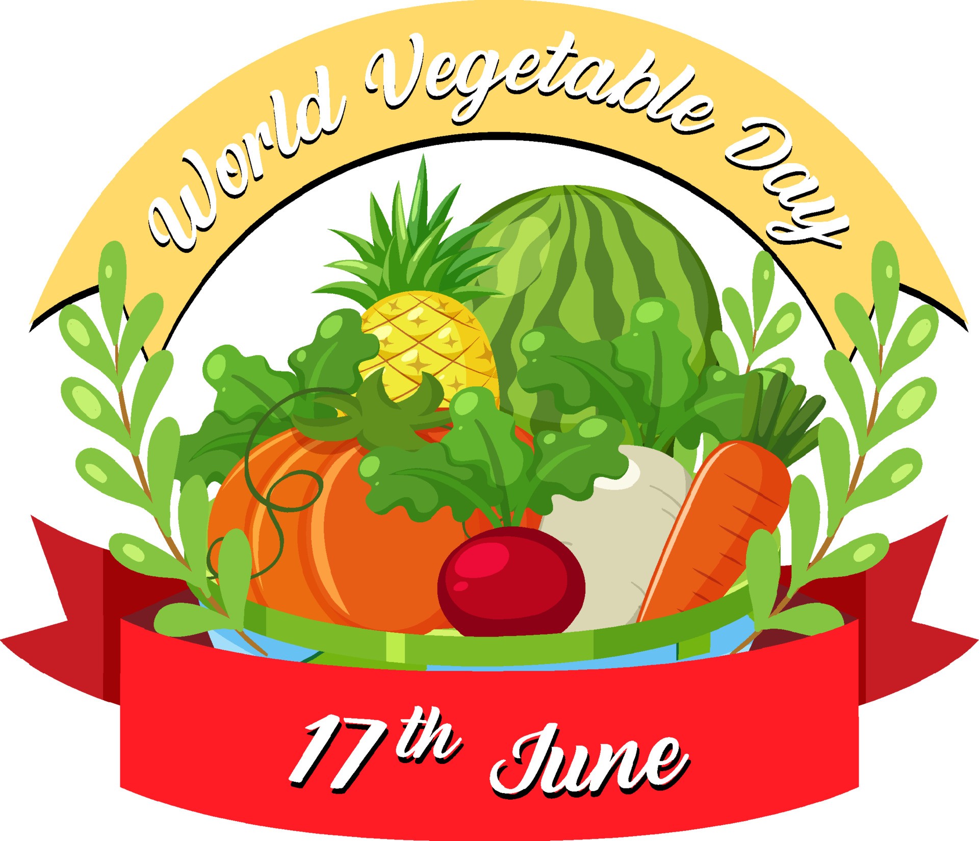 世界蔬菜日蔬菜和水果插图0