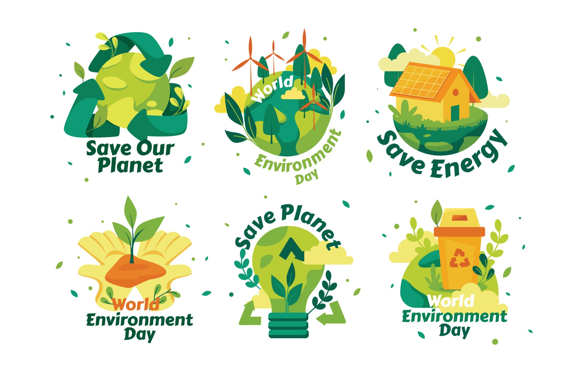 世界环境日贴纸图标0