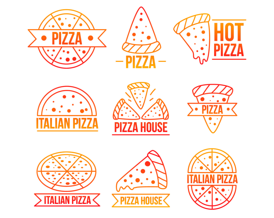 披萨外卖店logo设计0