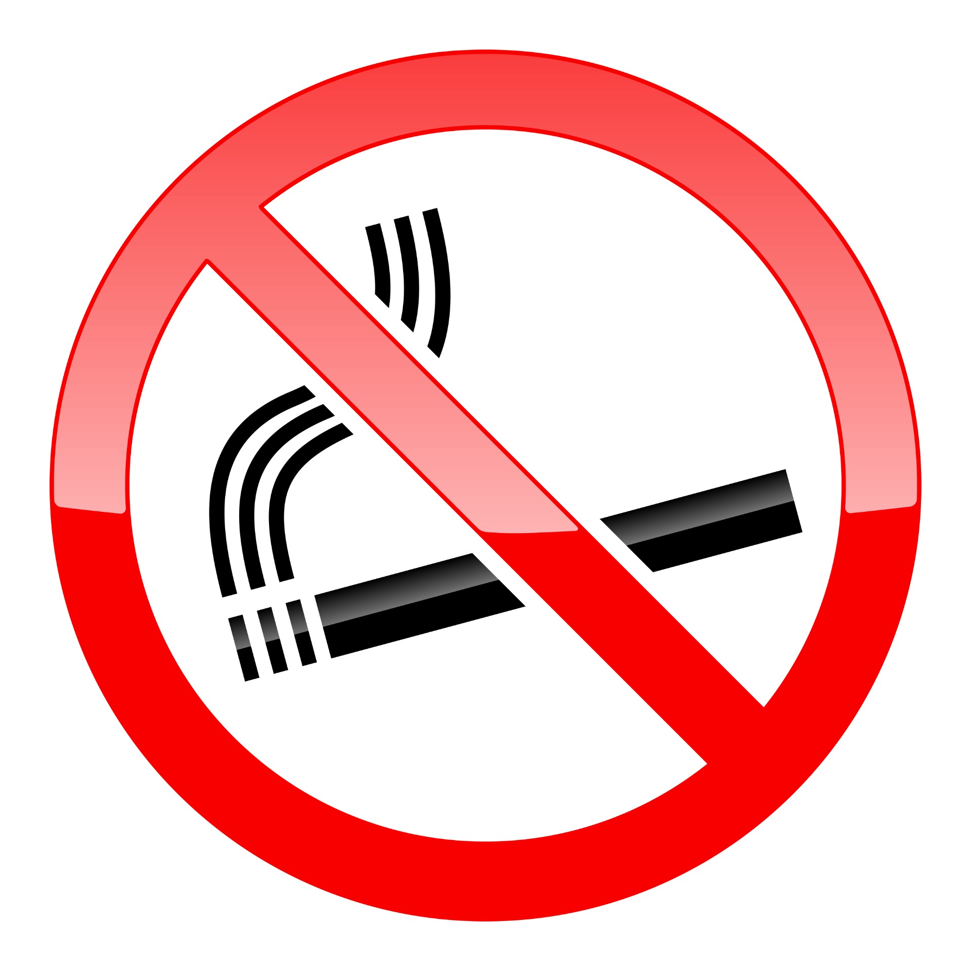 禁止吸烟标志牌图片简笔画0
