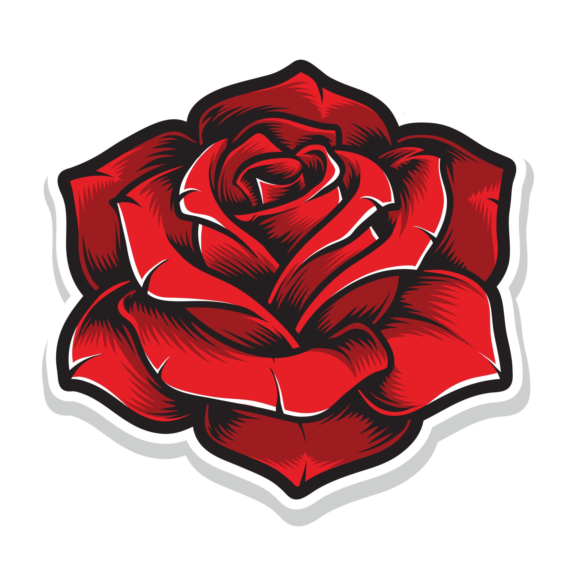 红玫瑰徽标logo0