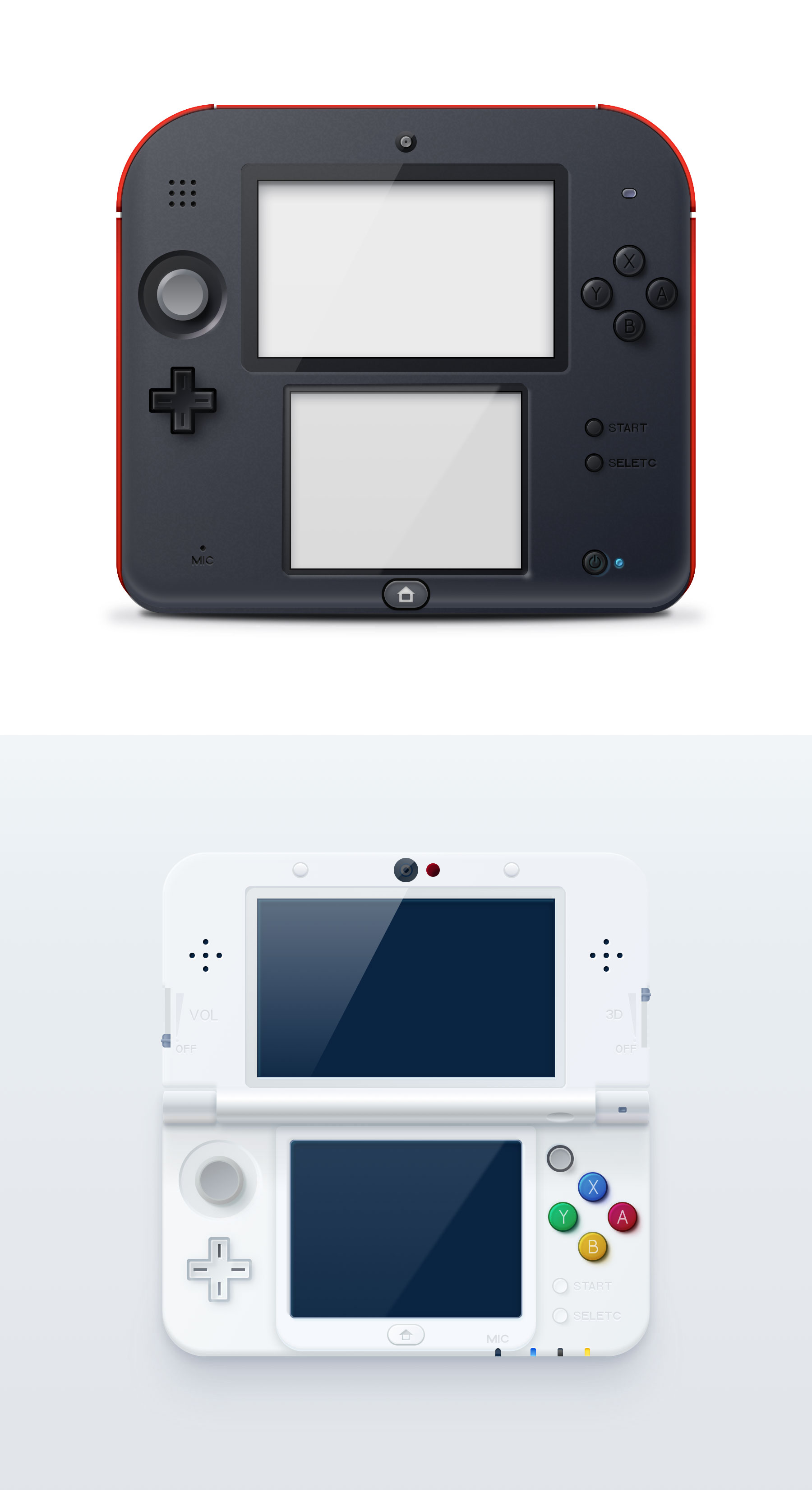 任天堂 2DS 与 3DS 模型1