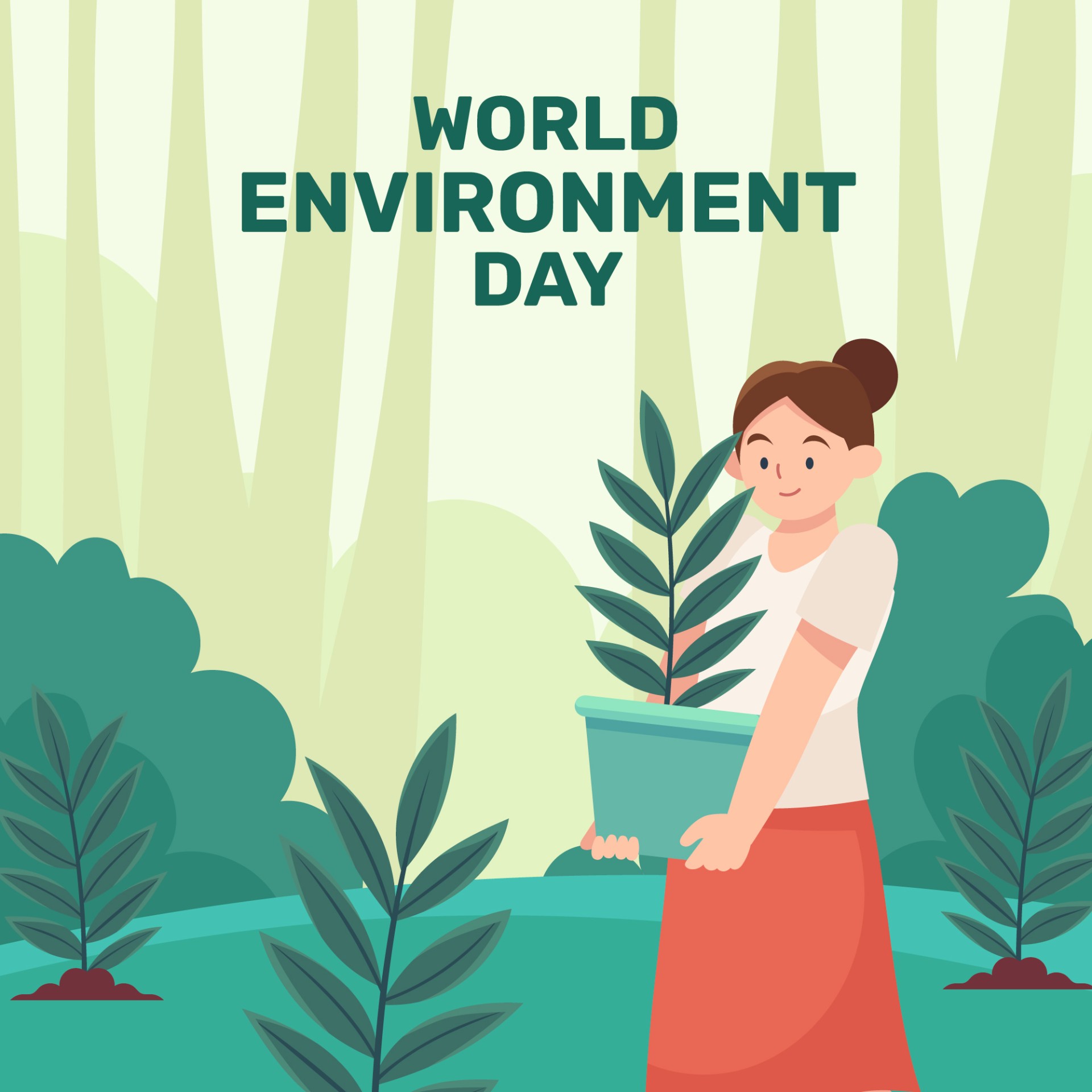 世界环境保护日宣传种树插图0