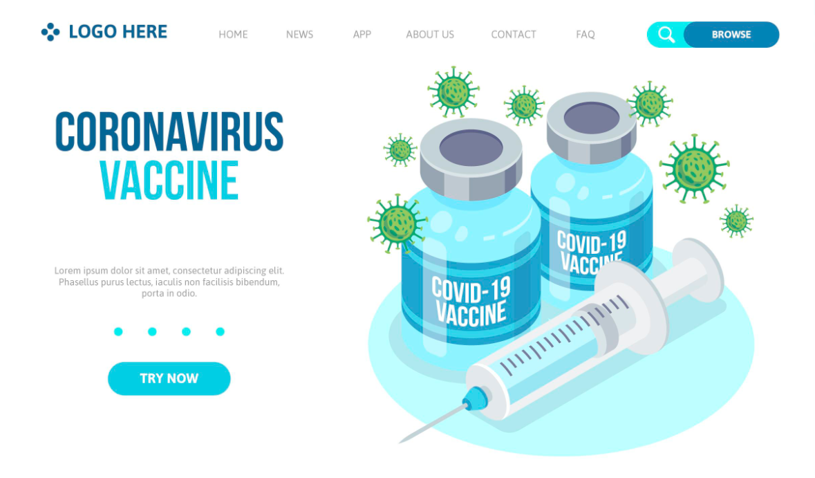 疫苗接种网页设计图片0