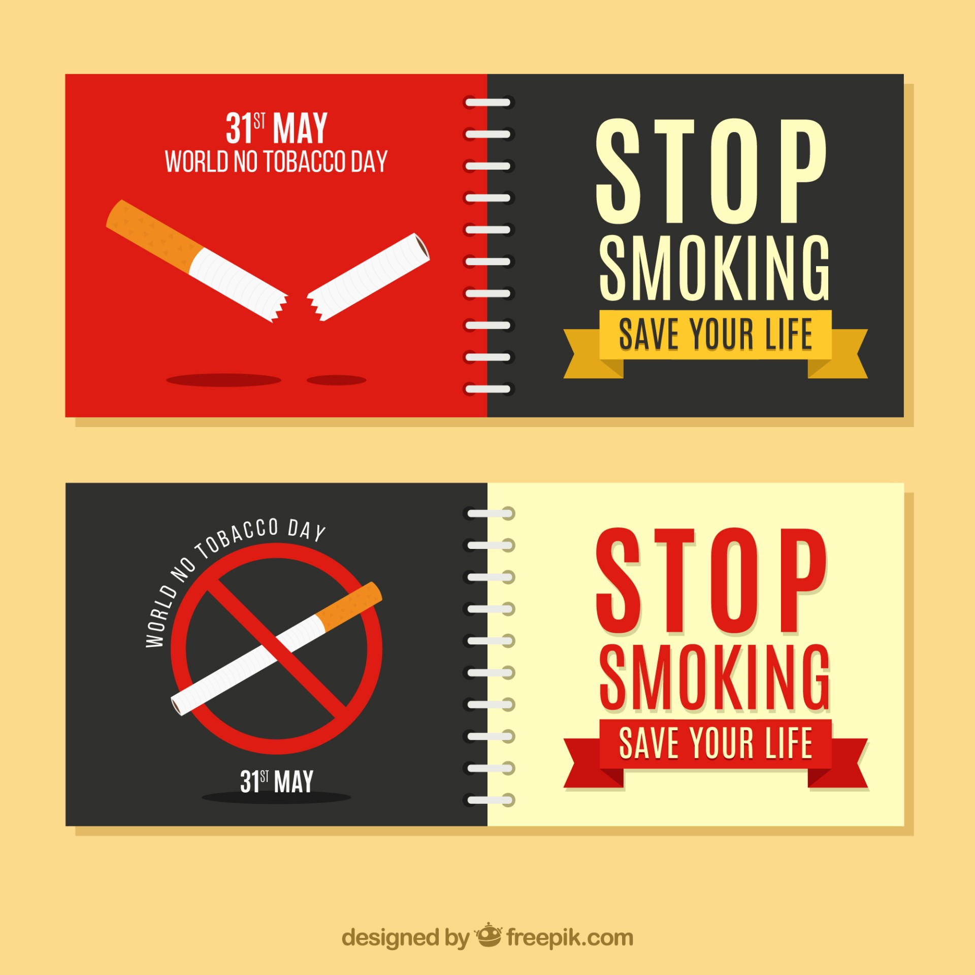 世界无烟日网络海报模板0
