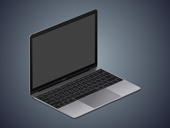 MacBook 轴测图模型0