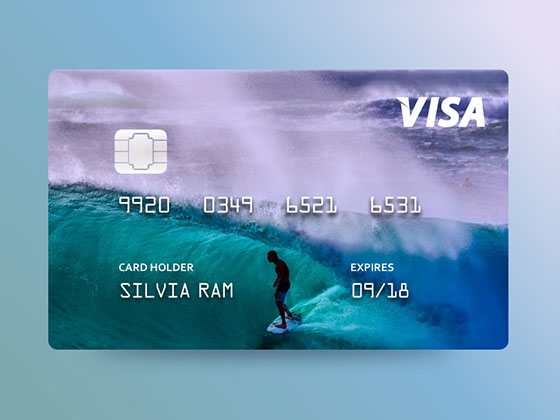 VISA 信用卡模版0