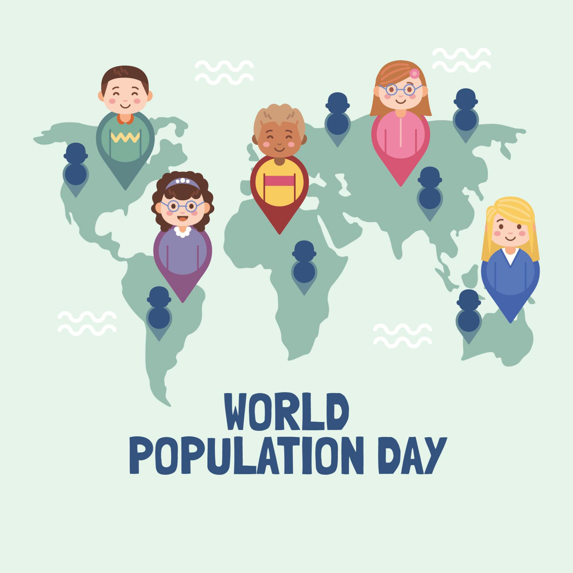 世界人口日主题图片0