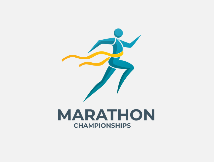马拉松logo设计素材0