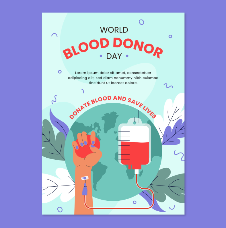 2022年世界献血者日主题海报0