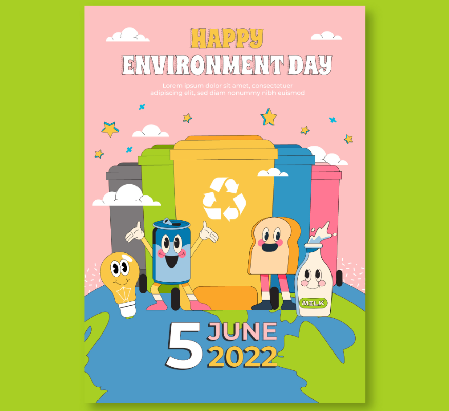 2022年世界环境日主题海报0