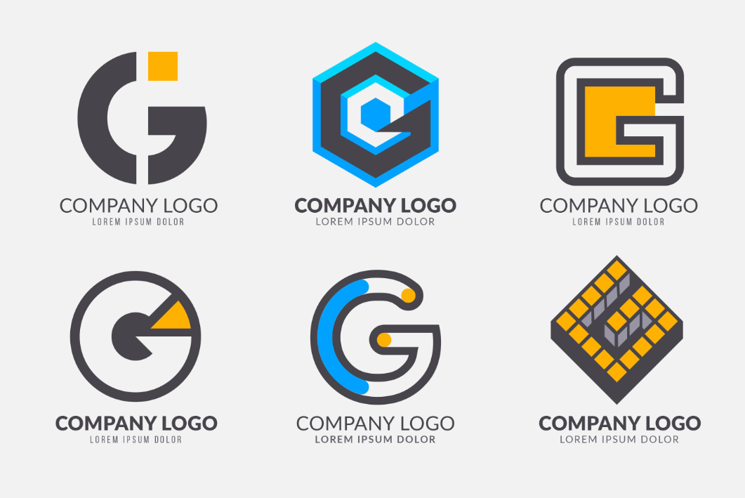 6个g字母logo设计标志0