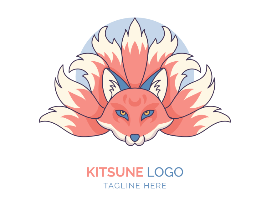 九尾狐logo设计图片0