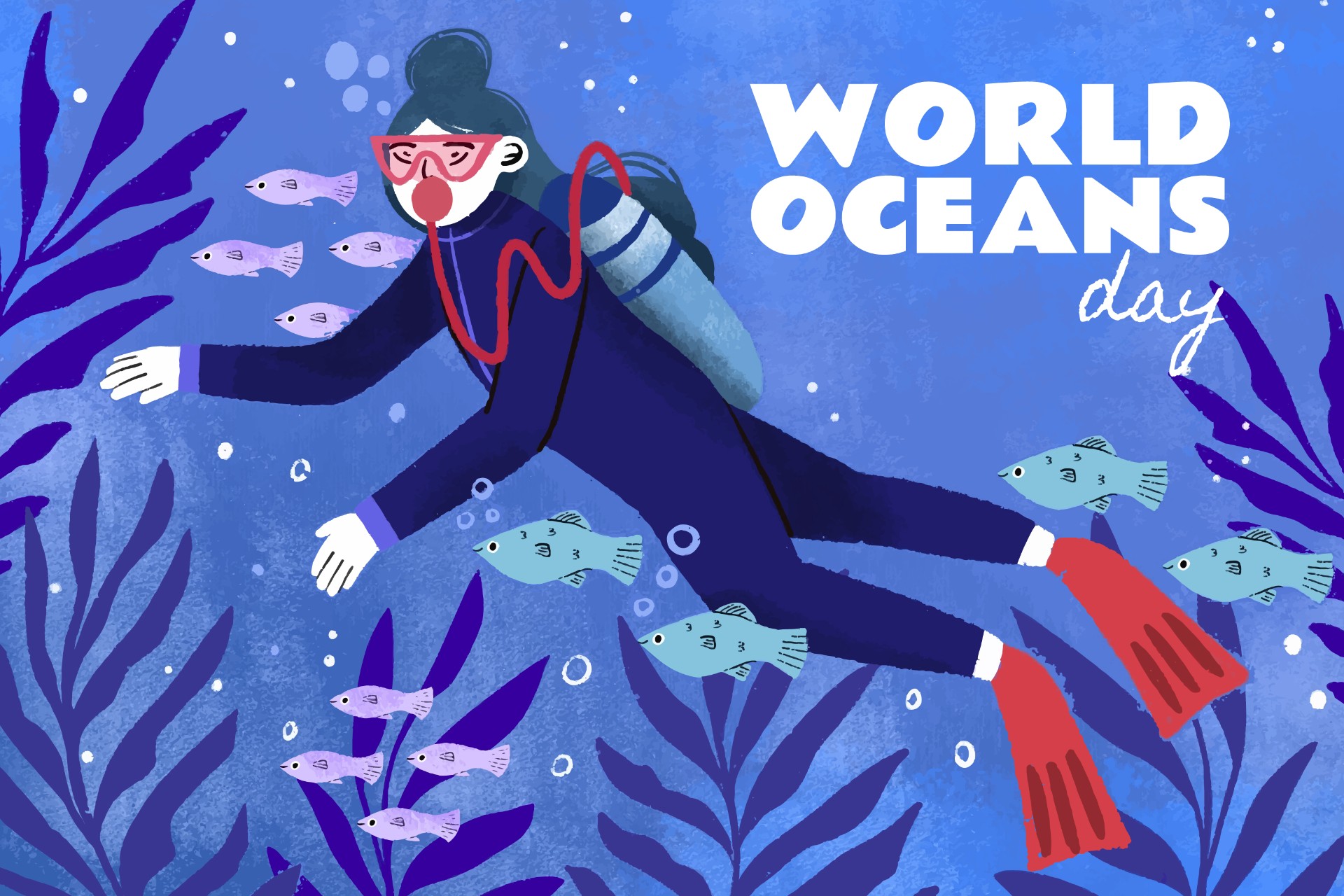 世界海洋日潜水0