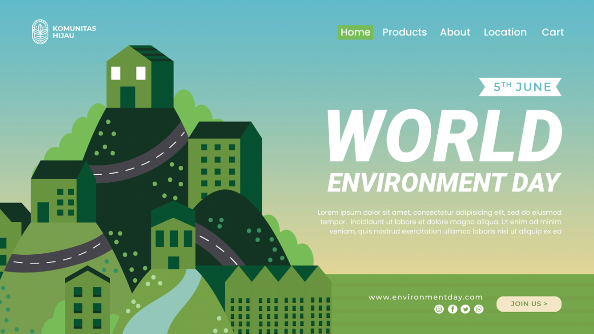 世界环境日网站首页0